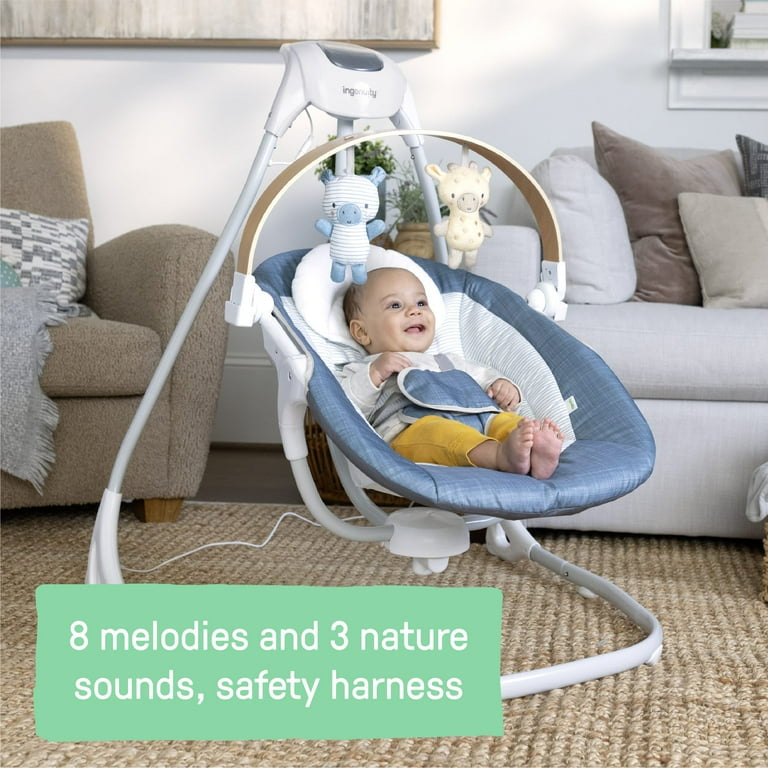 Ingenuity SimpleComfort Compact Soothing Baby Swing for Infants