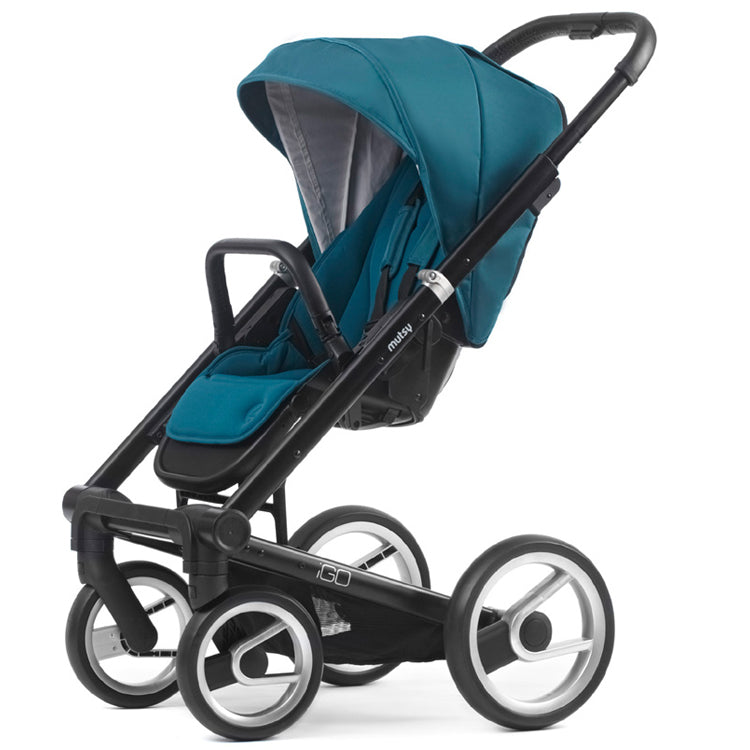 Mutsy Igo Lite Stroller in Aqua with Black Chassis