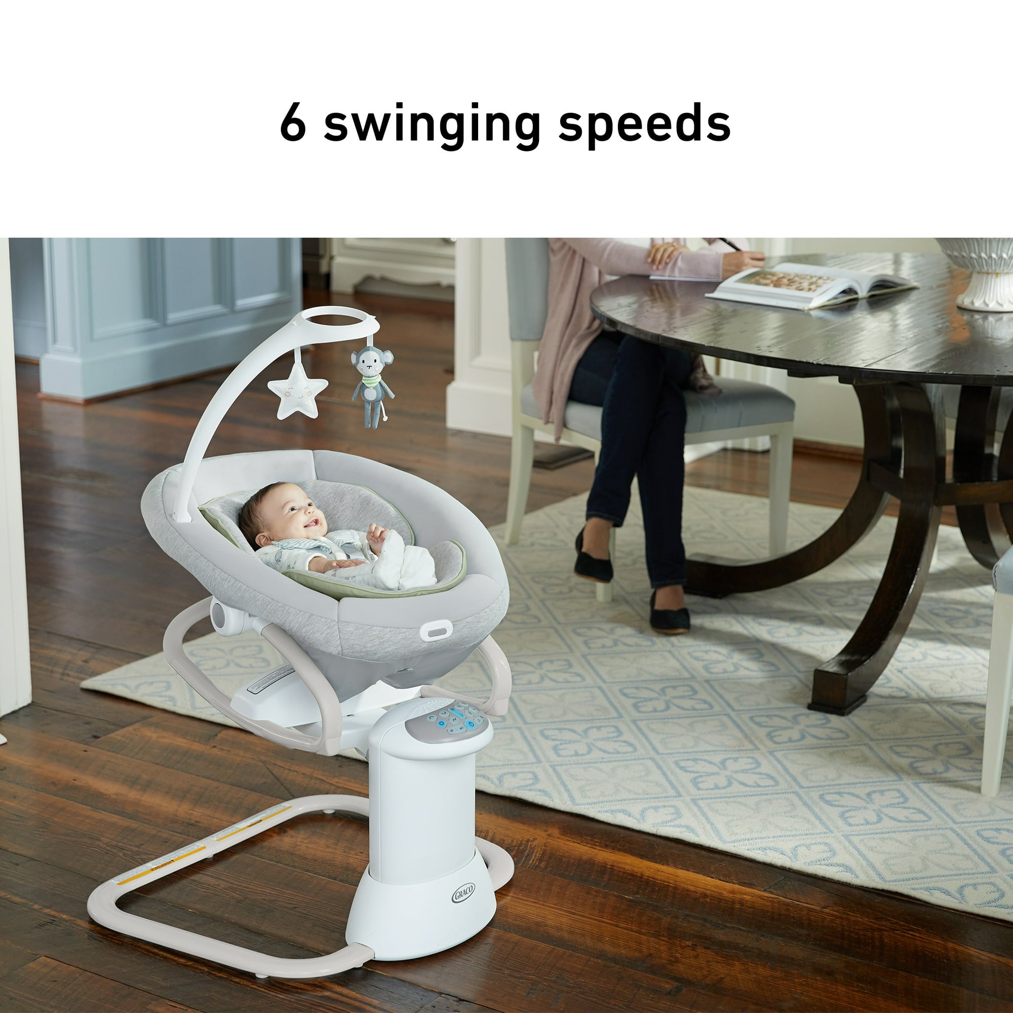 Graco Soothe My Way Infant Baby Swing with Removable Rocker, Madden