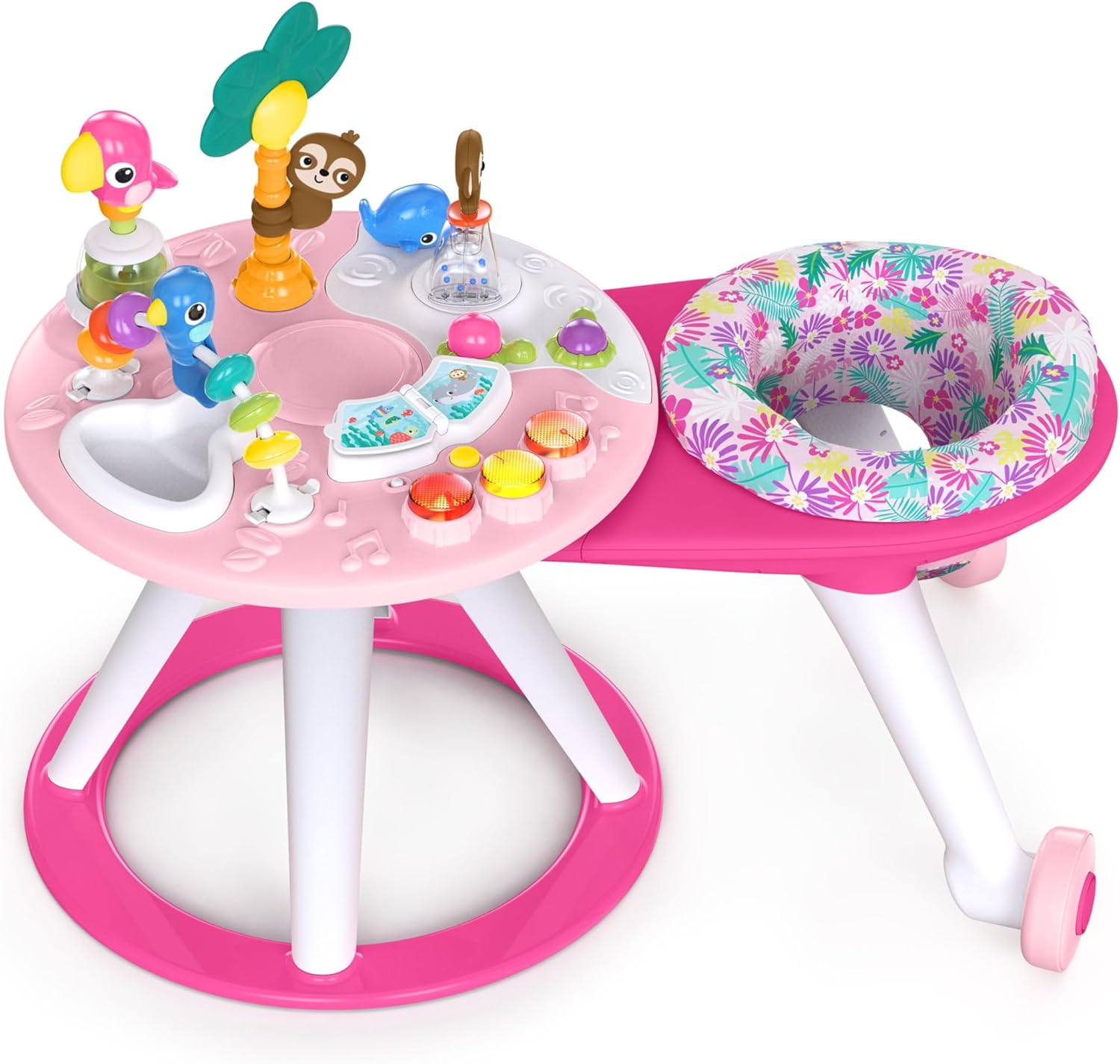 Bright Starts 2-in-1 Walk-Around Baby Activity Center & Table - Tropic Cool