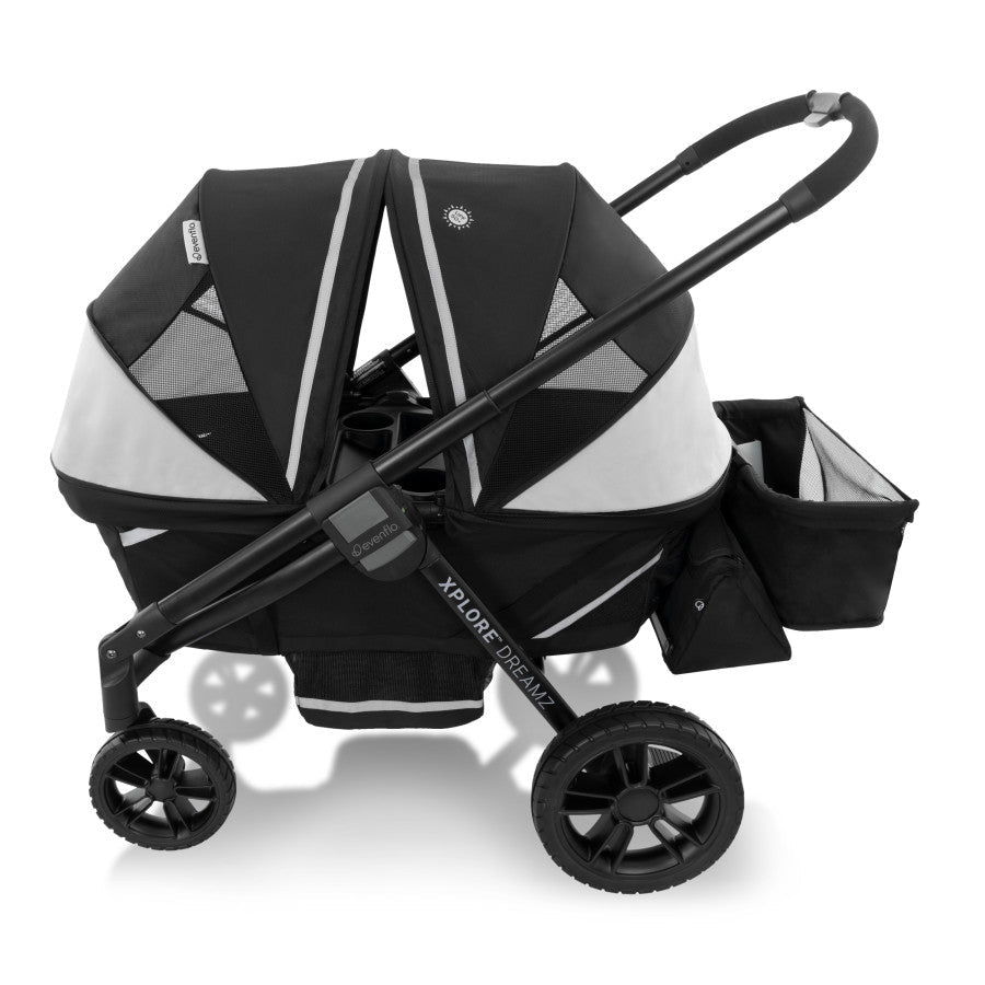 PIVOT XPLORE DREAMZ
ALL-TERRAIN STROLLER WAGON WITH BASSINET INSERT