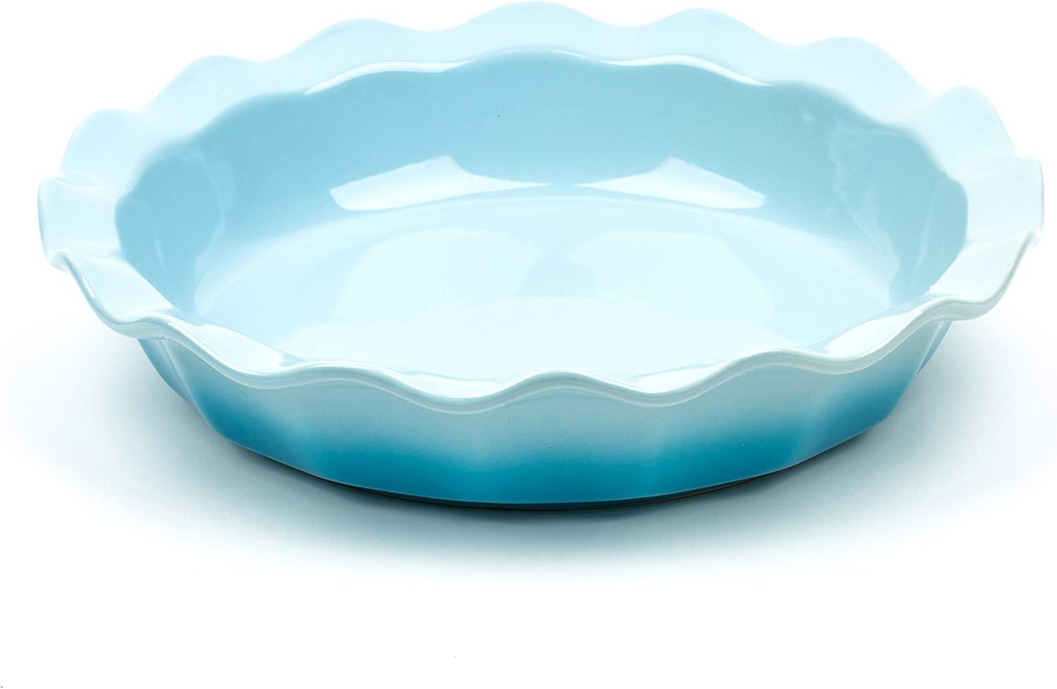 B-FODGE Ceramic Cake Pan - Simple, Stylish 11" Cake Pan for Baking and Serving - Our Ceramic Pie Pans have scalloped edges to create beautiful crispy crusts