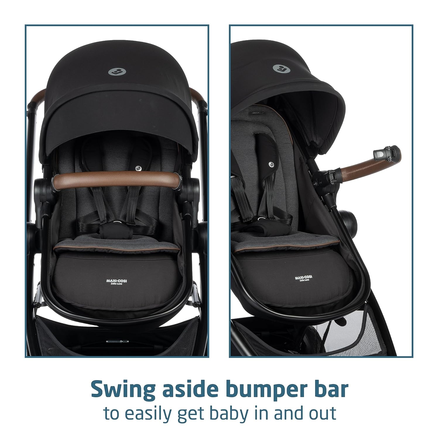 Maxi-Cosi Zelia™ Luxe 5-in-1 Modular Travel System in New Hope Black