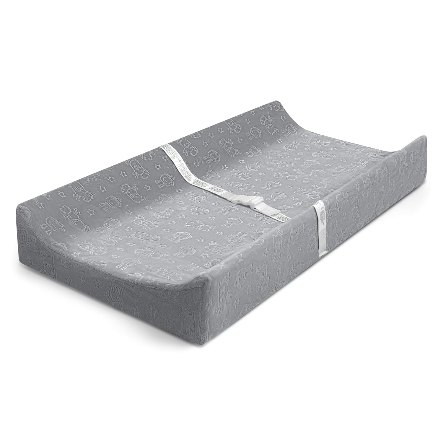 Serta Perfect Sleeper Changing Pad with Plush Cover, Gray