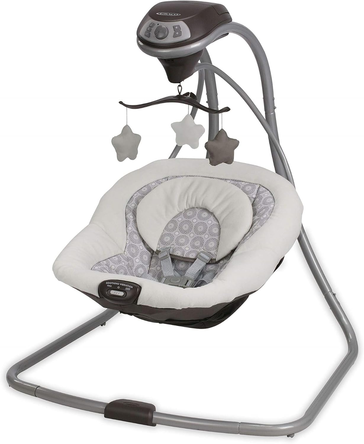 Graco Simple Sway Swing, Ivy - 6 Speeds, 15 Songs, Cozy Seat