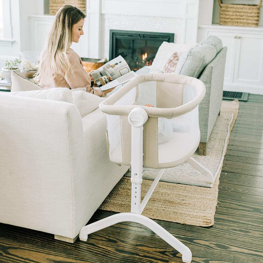 Beside Me™ Wink Organic Bassinet & Bedside Sleeper – Organic Oat