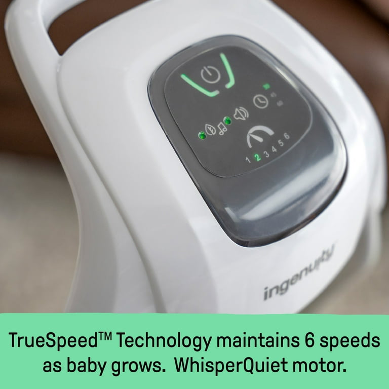 Ingenuity SimpleComfort Multi-Direction Compact Baby Swing with Vibrating Seat, Unisex - Everston