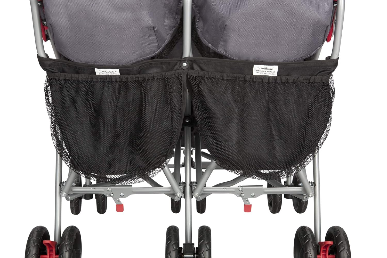 Delta Children LX Side-by-Side Stroller - with Recline, Storage, and Compact Fold