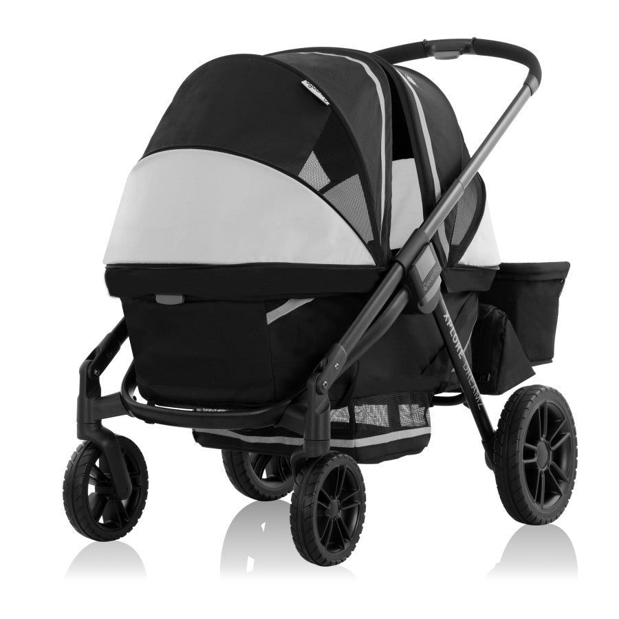 PIVOT XPLORE DREAMZ
ALL-TERRAIN STROLLER WAGON WITH BASSINET INSERT