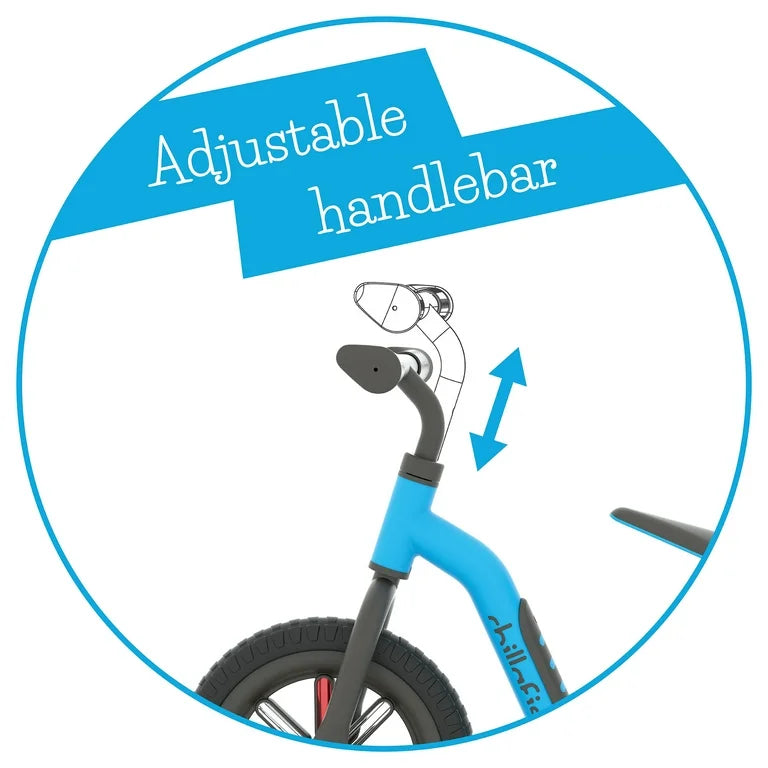 Chillafish Buzzi 10' Balance Bike for Kids 1.5 Years and Older, Lightweight Toddler Bike with Adjustable Seat