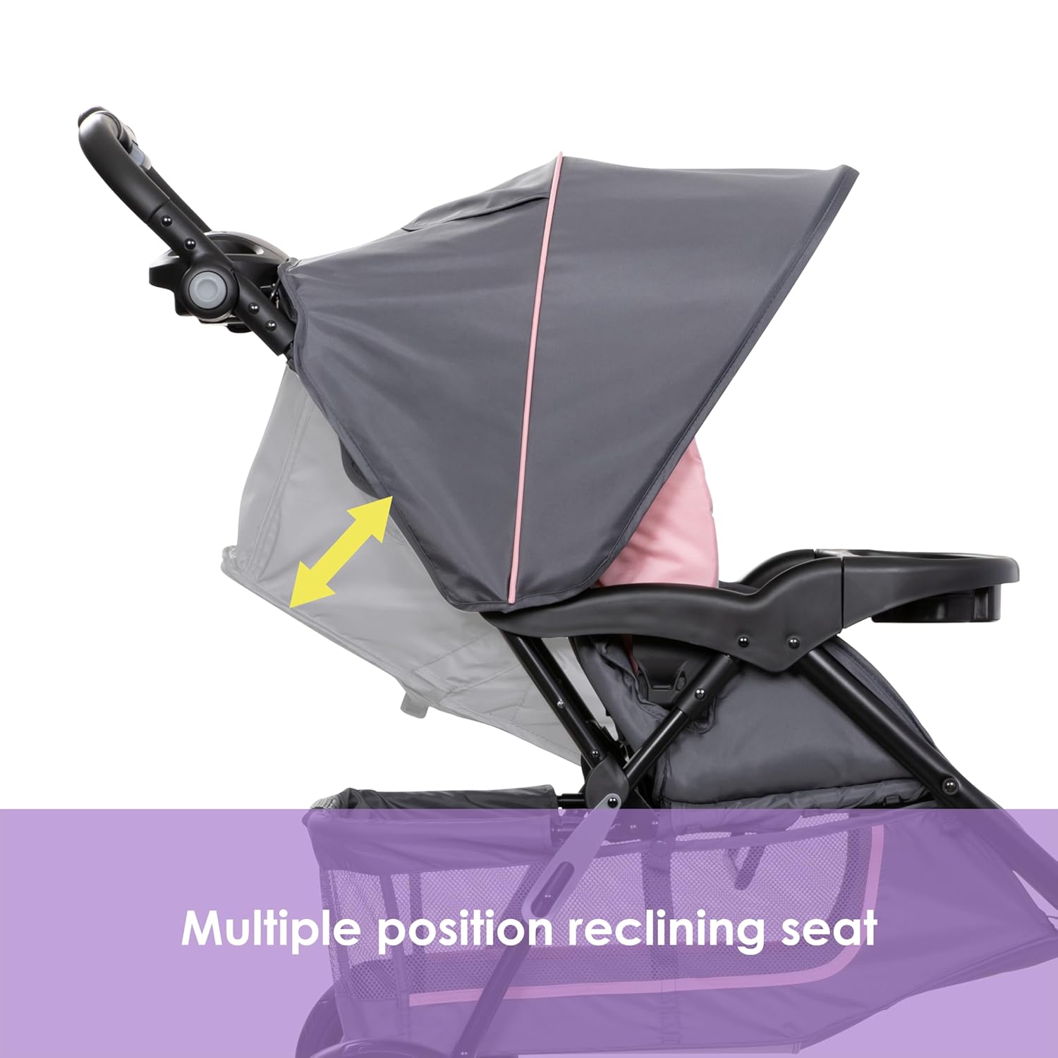Baby Trend EZ Ride - Travel System with EZ-Lift Car Seat, Pink Board