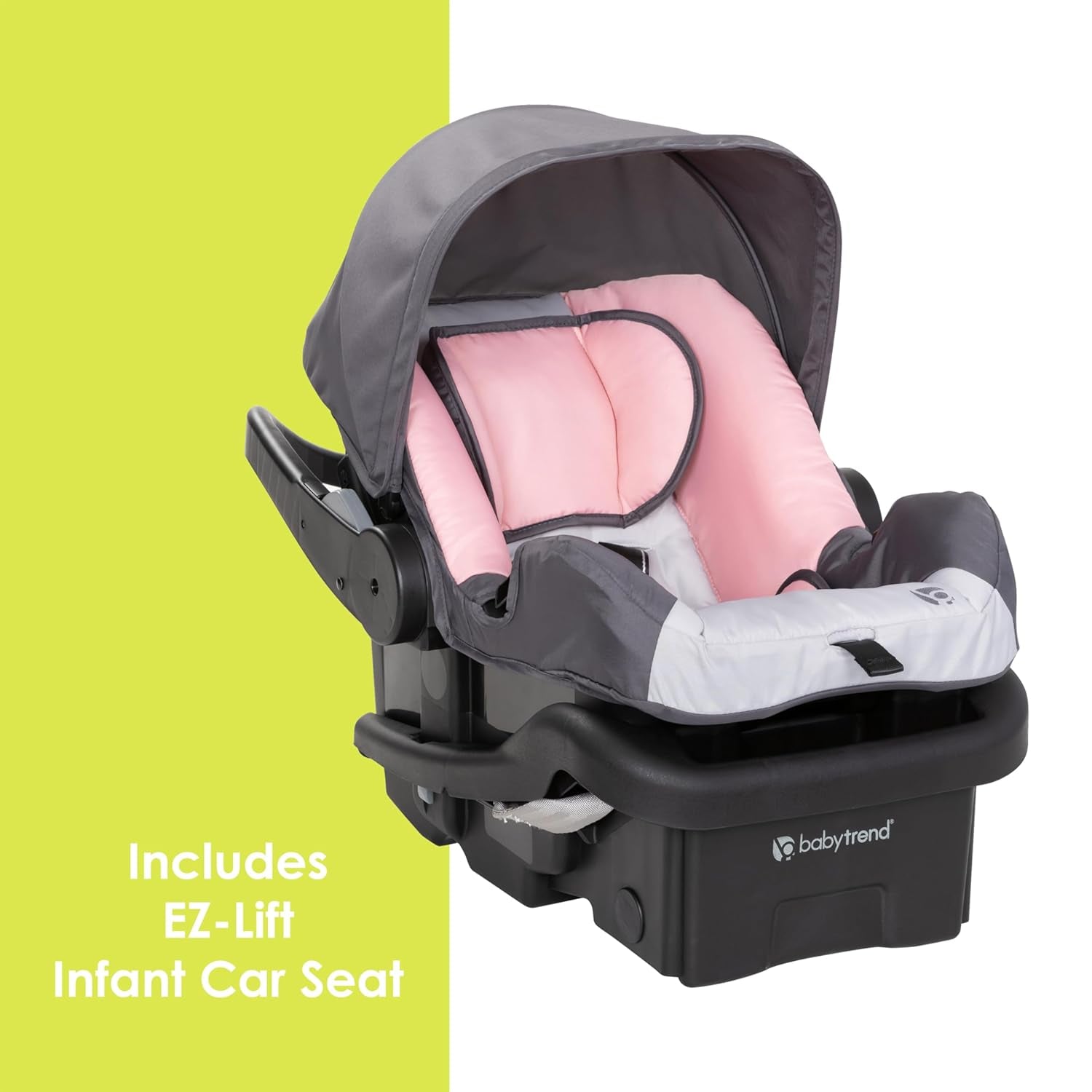 Baby Trend EZ Ride - Travel System with EZ-Lift Car Seat, Pink Board