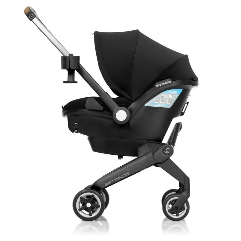 Evenflo Shyft DualRide Infant Car Seat Stroller Combo with Carryall Storage (Durham Green)