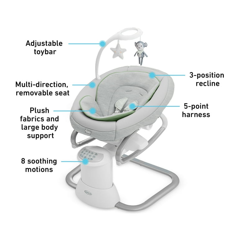 Graco Soothe My Way Infant Baby Swing with Removable Rocker, Madden