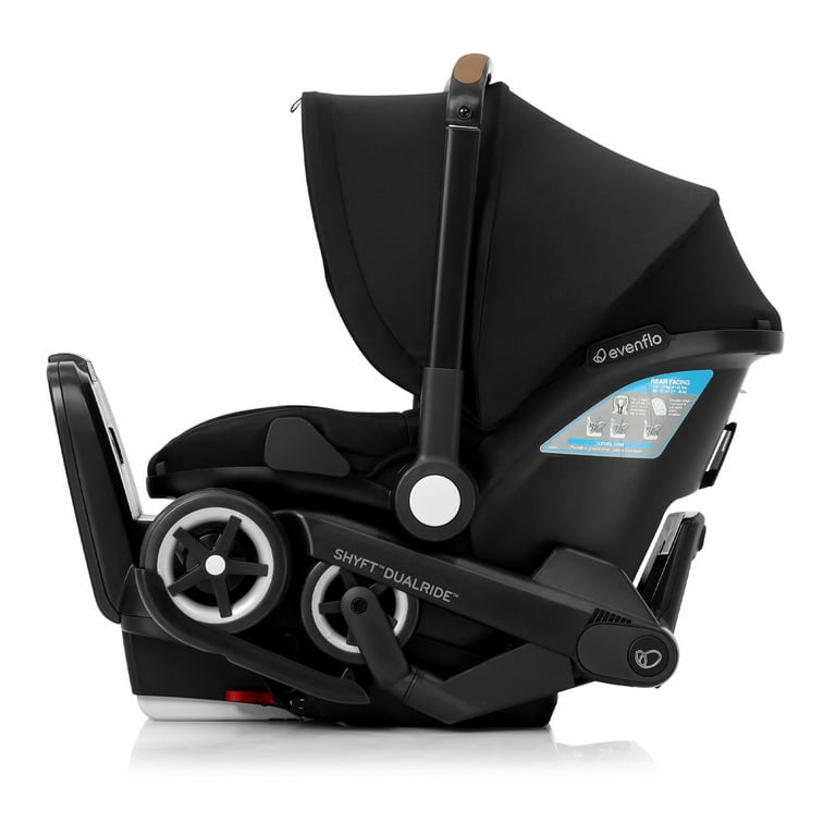 Evenflo Shyft DualRide Infant Car Seat Stroller Combo with Carryall Storage (Durham Green)