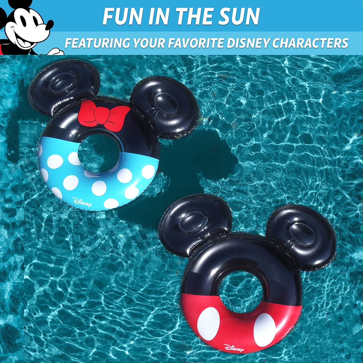 Disney Pool Float Party Tubes by GoFloats Mickey