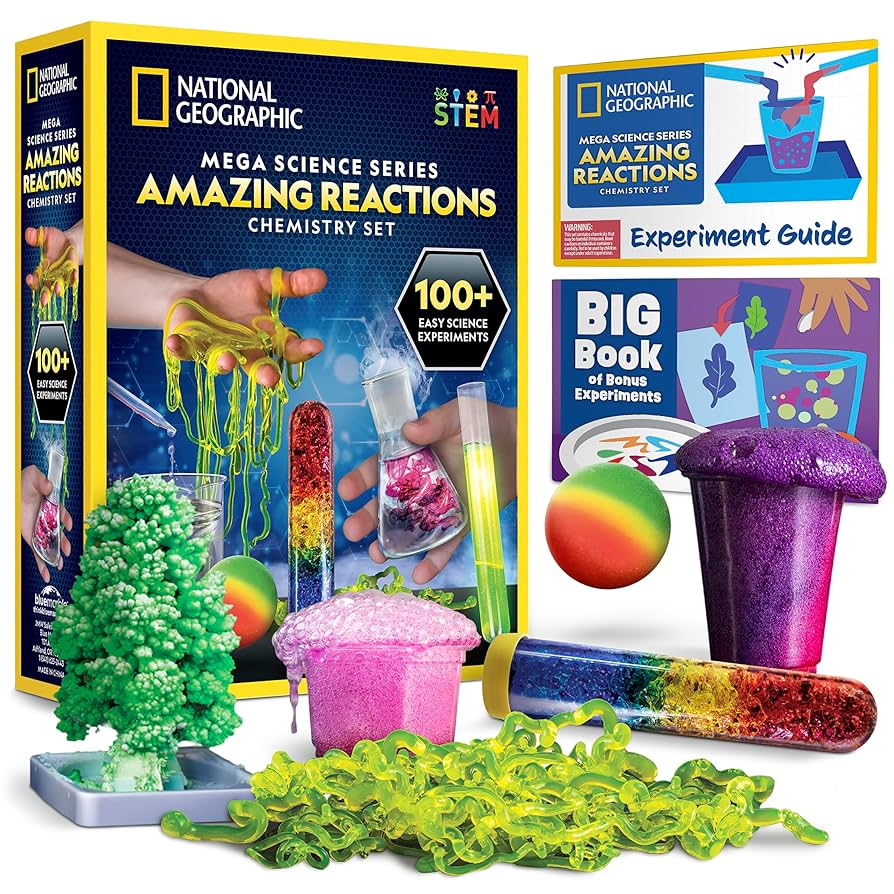 NATIONAL GEOGRAPHIC Amazing Chemistry Set - Chemistry Kit with 100+ Science Experiments